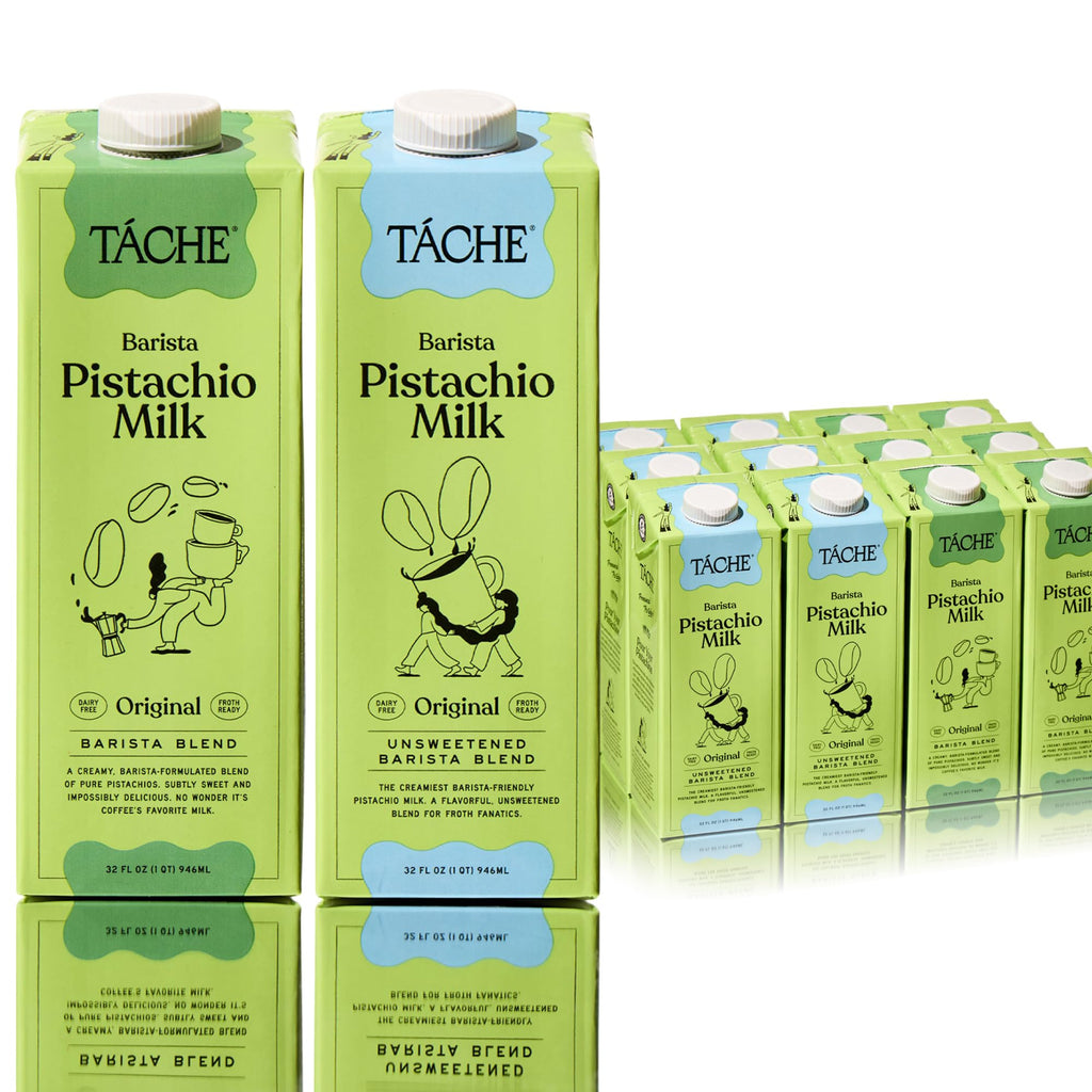 Táche Original and Unsweetened Barista Pistachio Milk Bundle, 32 oz, 6-Pack Each
