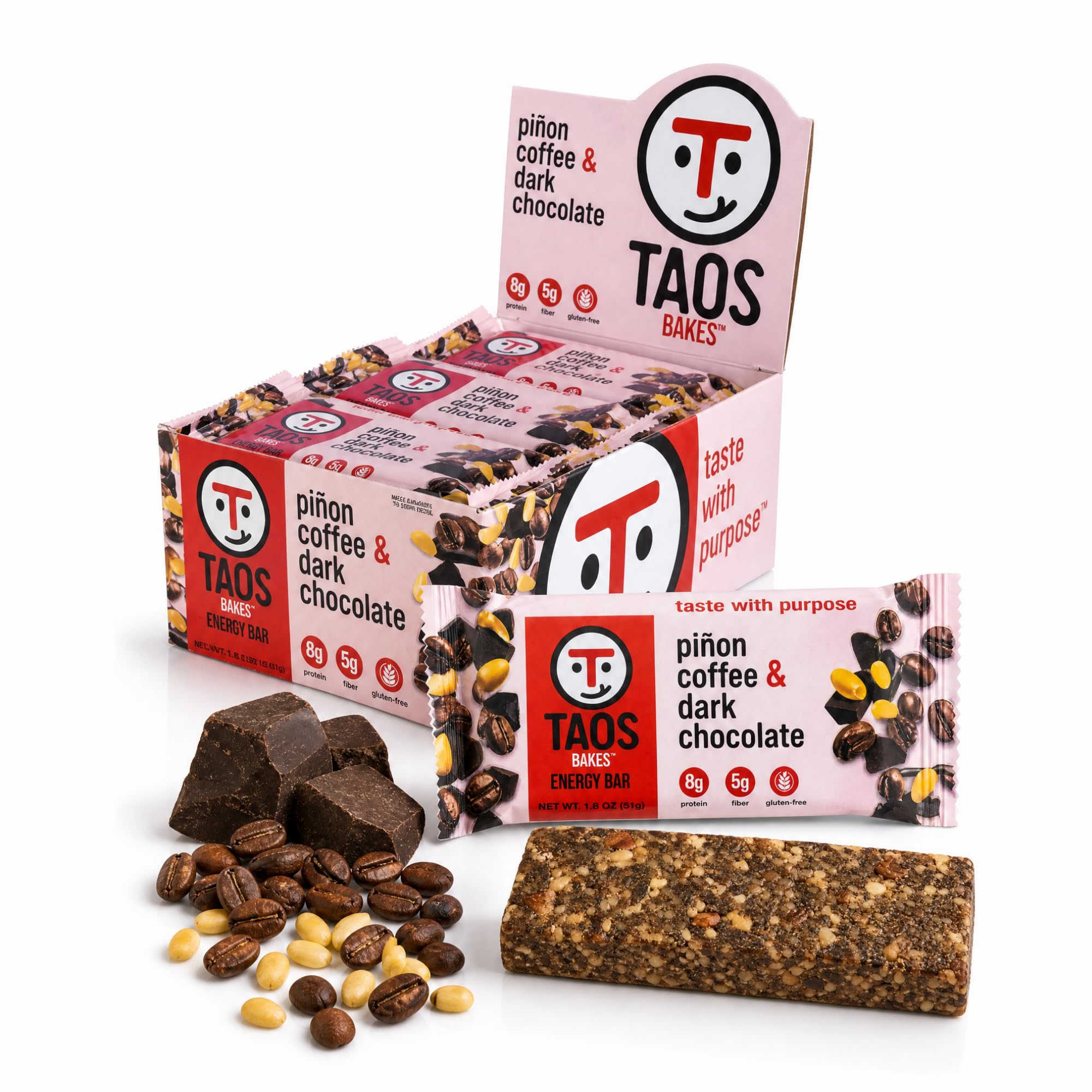 Protein & Fiber Granola Snack Bars Gluten Free Non GMO Trail Mix Bars