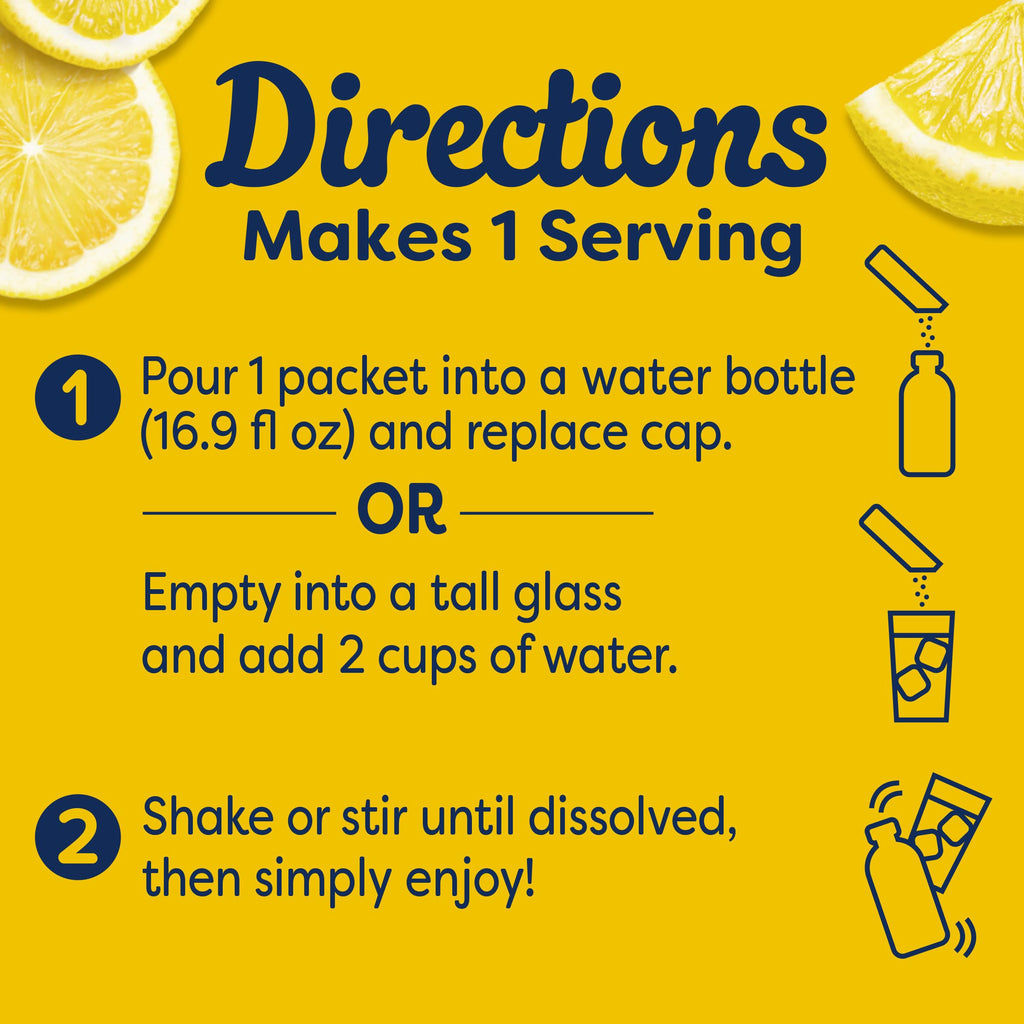 Crystal Light On-the-Go Sugar-Free Drink Mix Flavor Size Variation