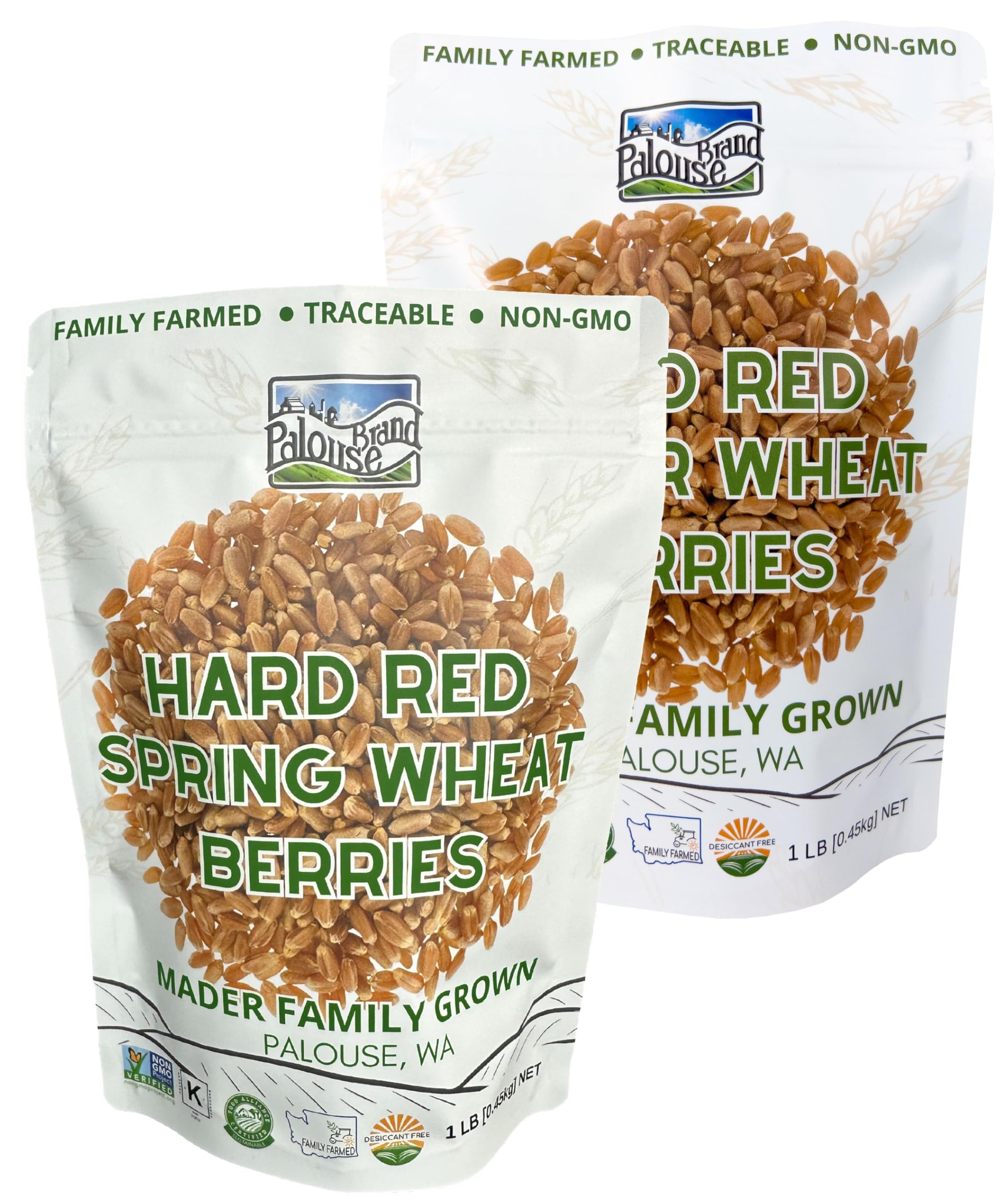 Hard Spring Wheat Berries Glyphosate Residue Free Non GMO 36 lbs