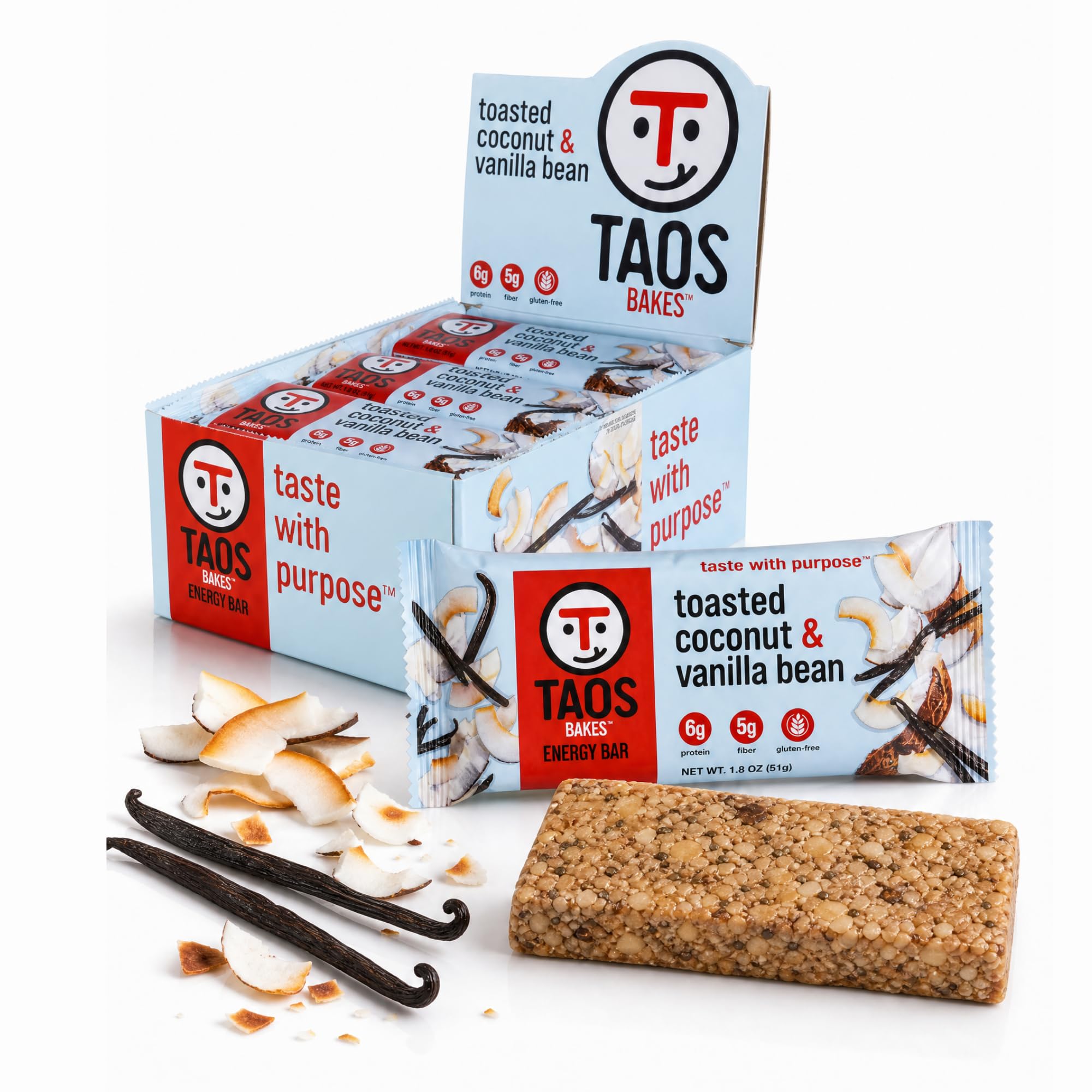 Protein & Fiber Granola Snack Bars Gluten Free Non GMO Trail Mix Bars