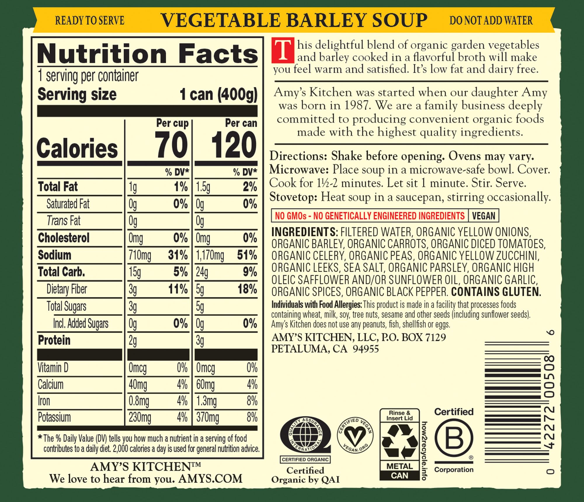 Amy's Soup