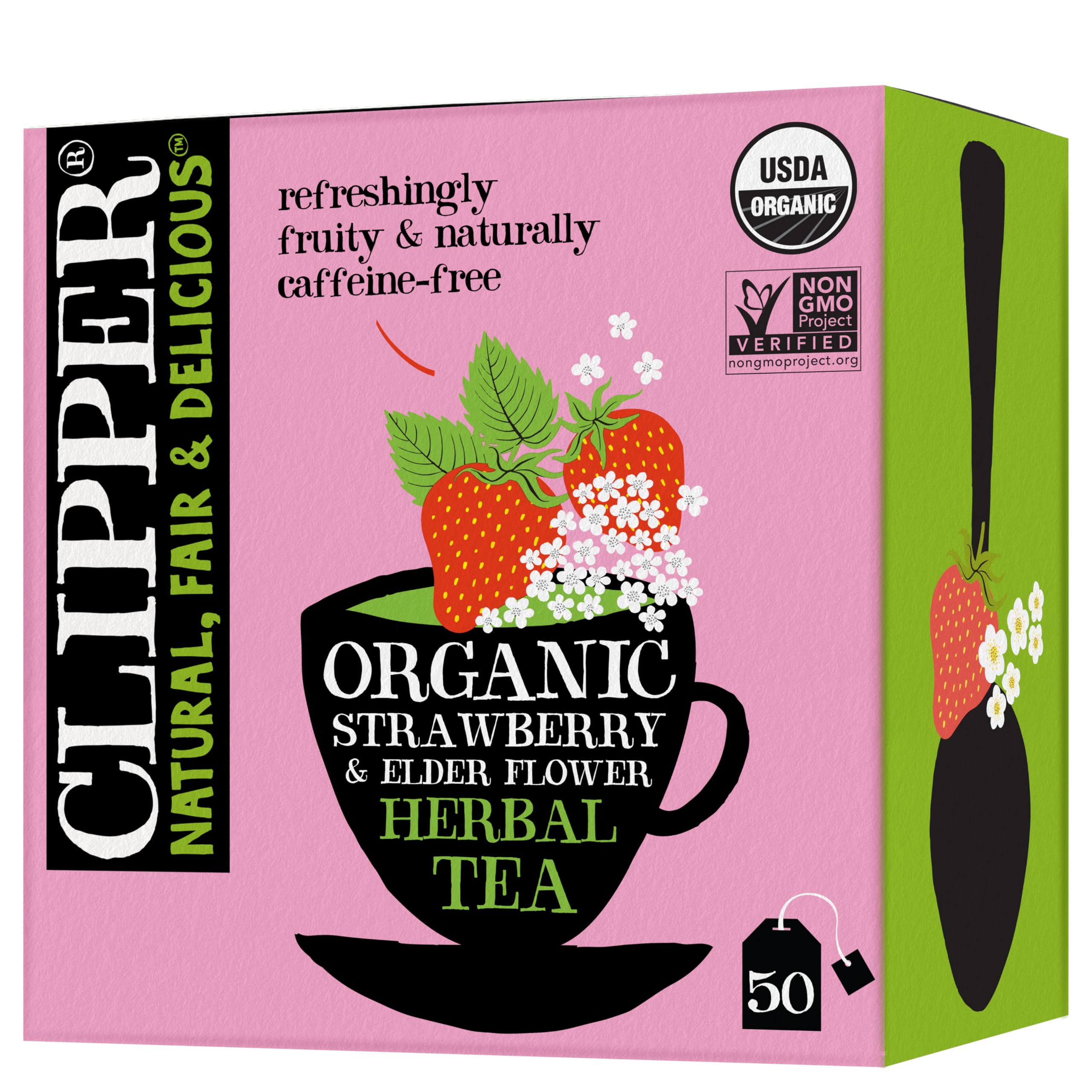 Clipper Organic Lemon & Ginger Herbal Tea, 50 Tea Bags
