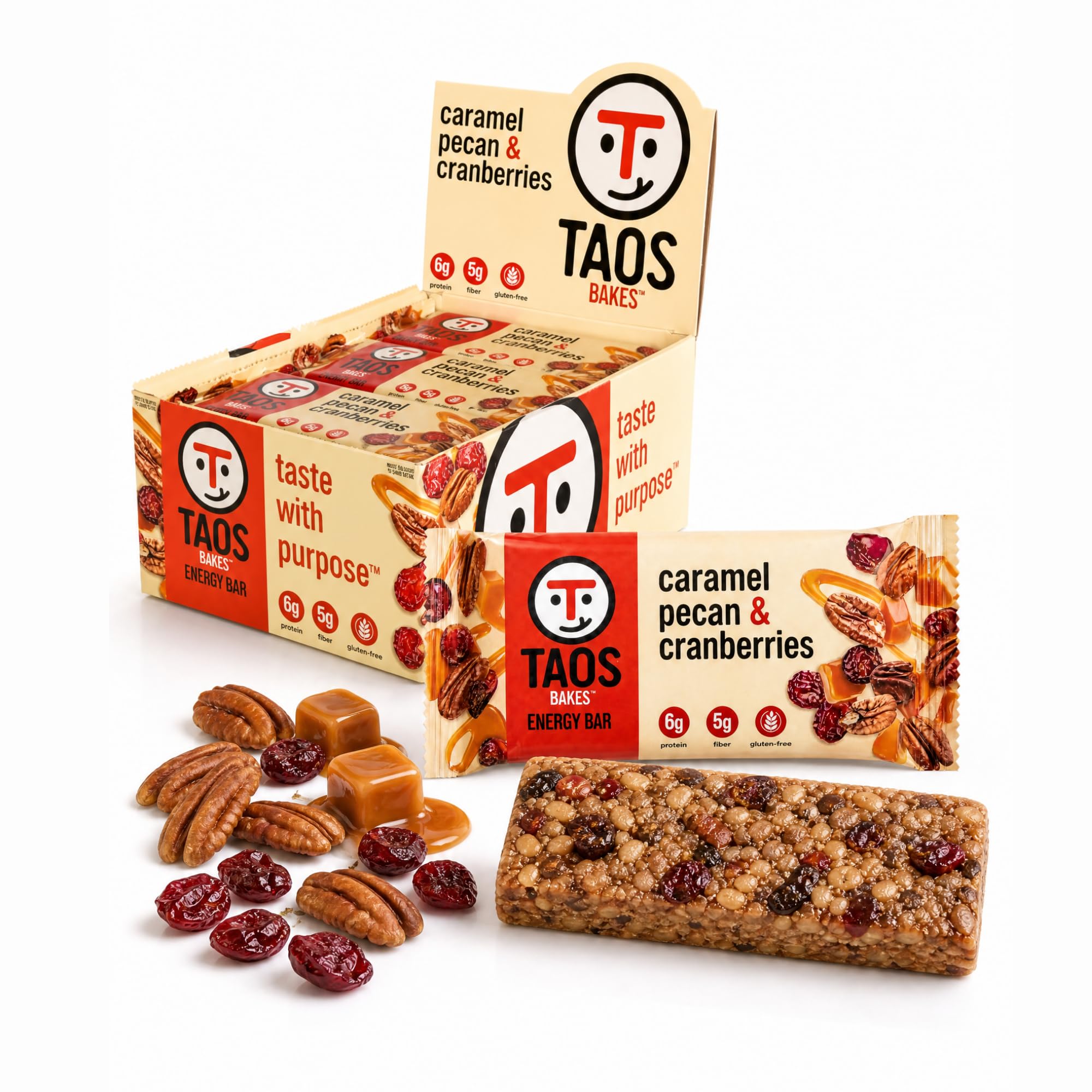 Protein & Fiber Granola Snack Bars Gluten Free Non GMO Trail Mix Bars
