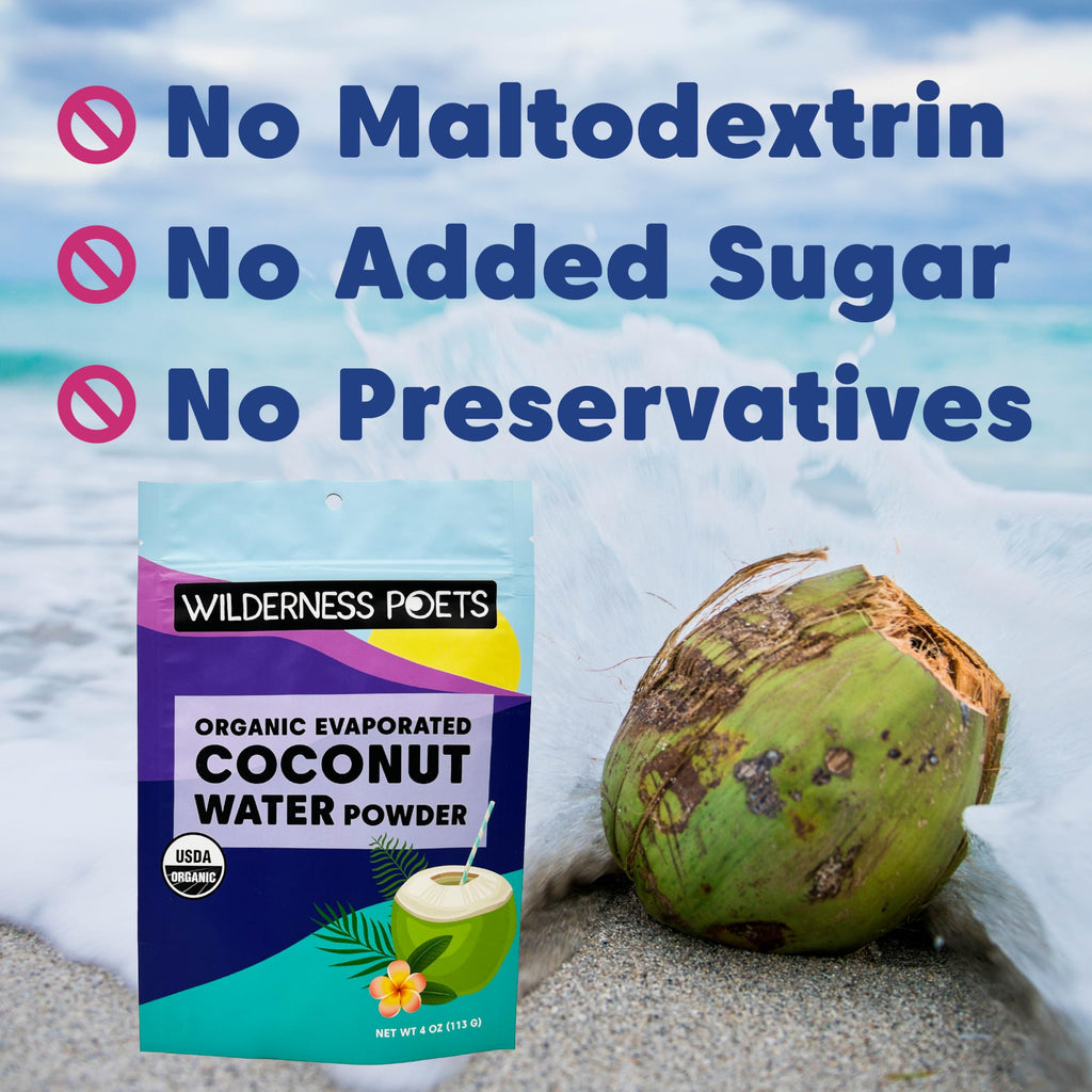 Organic Coconut Water Powder Instant Drink Mix 4 oz