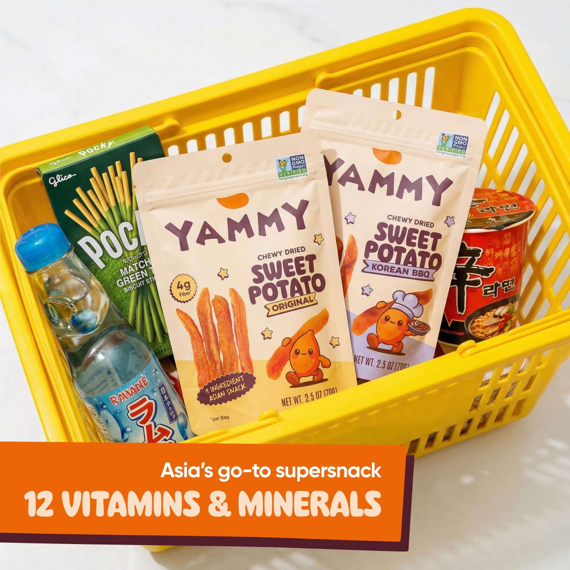 Chewy Dried Sweet Potato Sticks Variety Pack Vegan Gluten Free 10 Pack