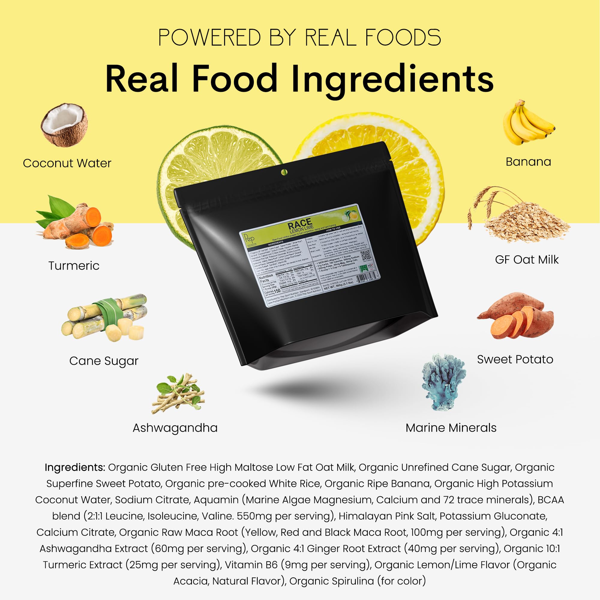 Organic Electrolyte Drink Powder for Running Cycling & Training
