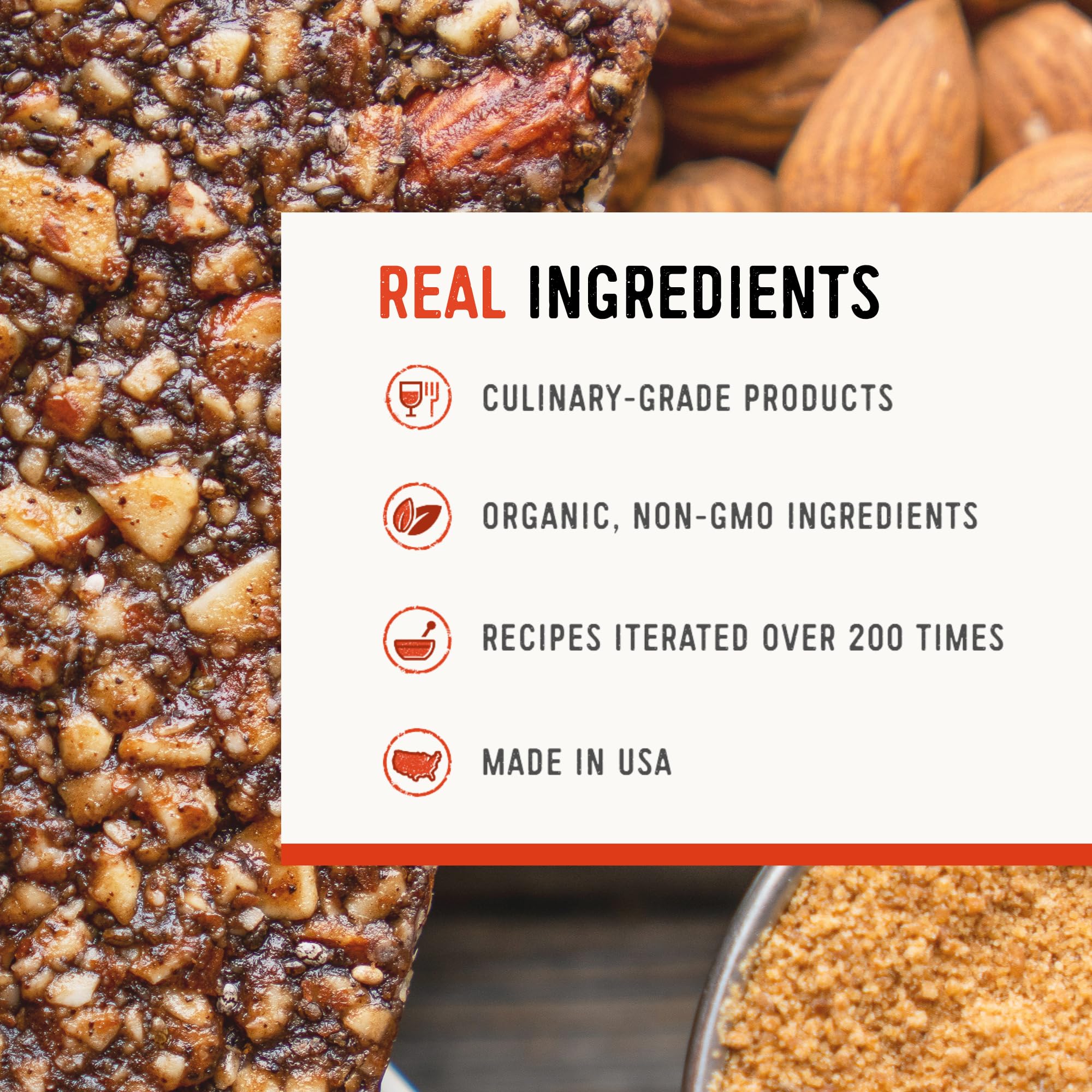 Protein & Fiber Granola Snack Bars Gluten Free Non GMO Trail Mix Bars