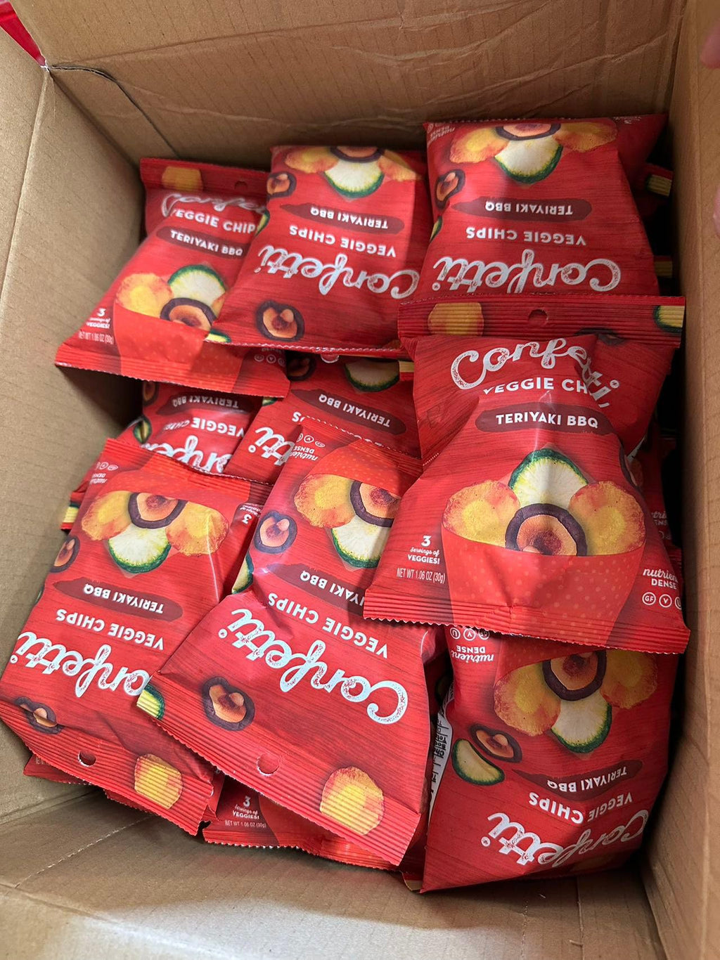 Mini Veggie Chips Teriyaki BBQ 2.5 oz 36 Pack