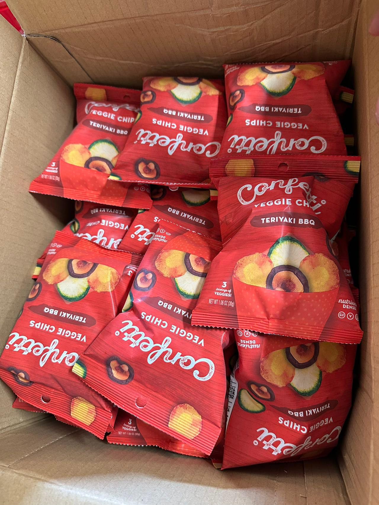 Mini Veggie Chips Teriyaki BBQ 2.5 oz 36 Pack