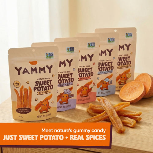 Chewy Dried Sweet Potato Sticks Variety Pack Vegan Gluten Free 10 Pack