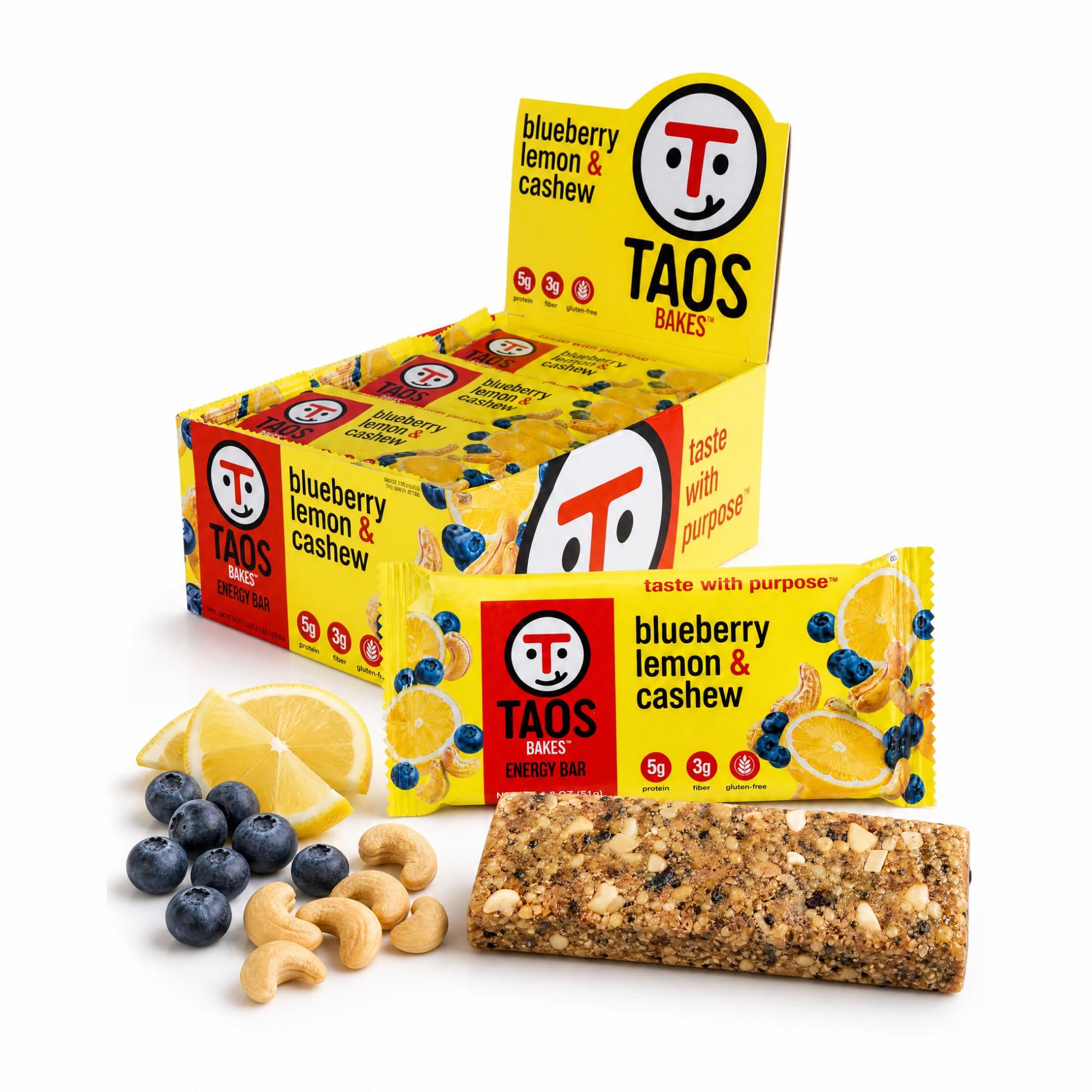 Protein & Fiber Granola Snack Bars Gluten Free Non GMO Trail Mix Bars