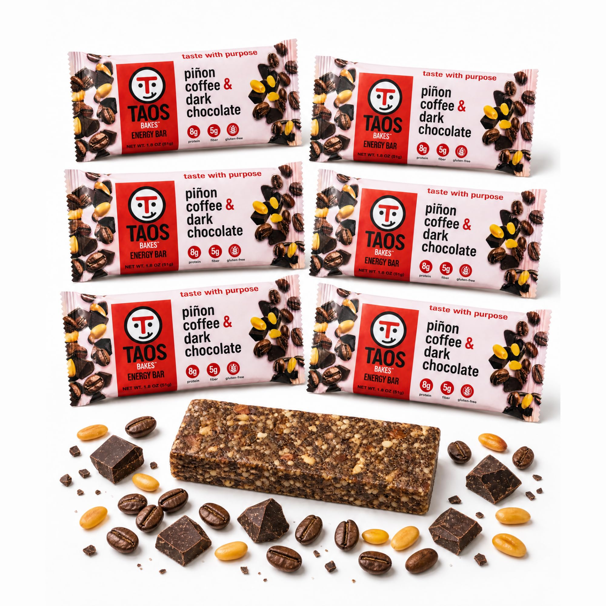 Protein & Fiber Granola Snack Bars Gluten Free Non GMO Trail Mix Bars