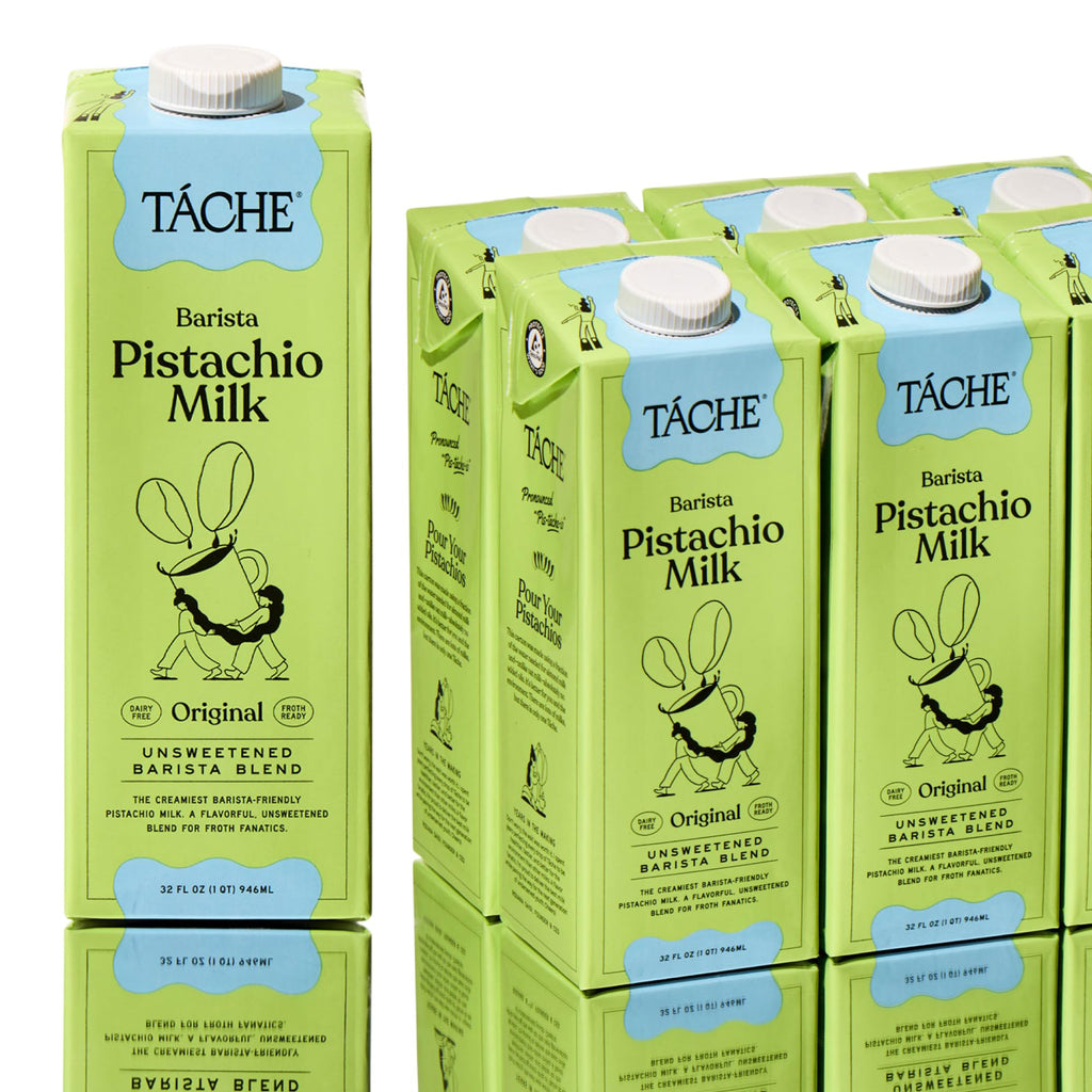 Táche Original and Unsweetened Barista Pistachio Milk Bundle, 32 oz, 6-Pack Each