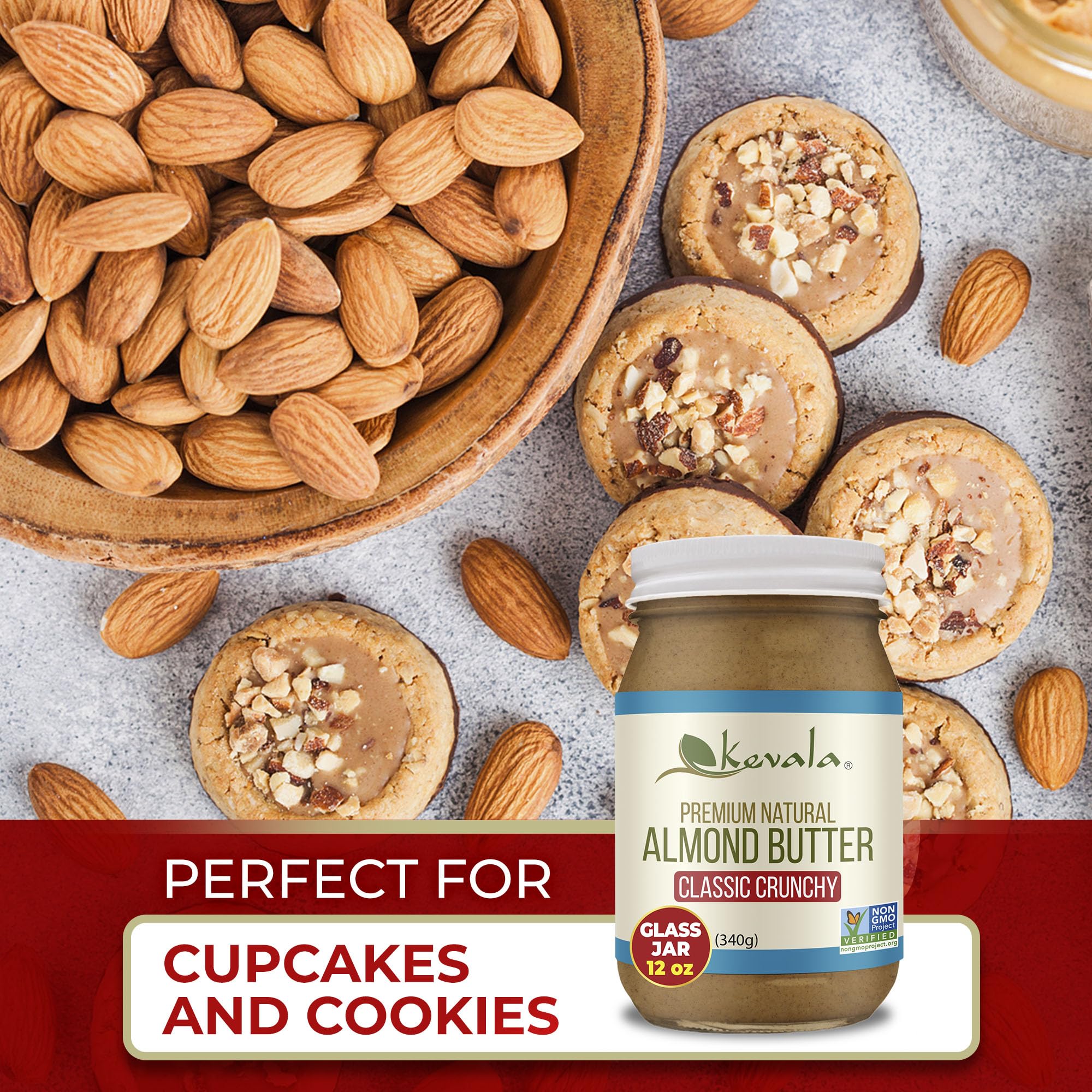 kevala Almond Butter Crunchy 12 Oz