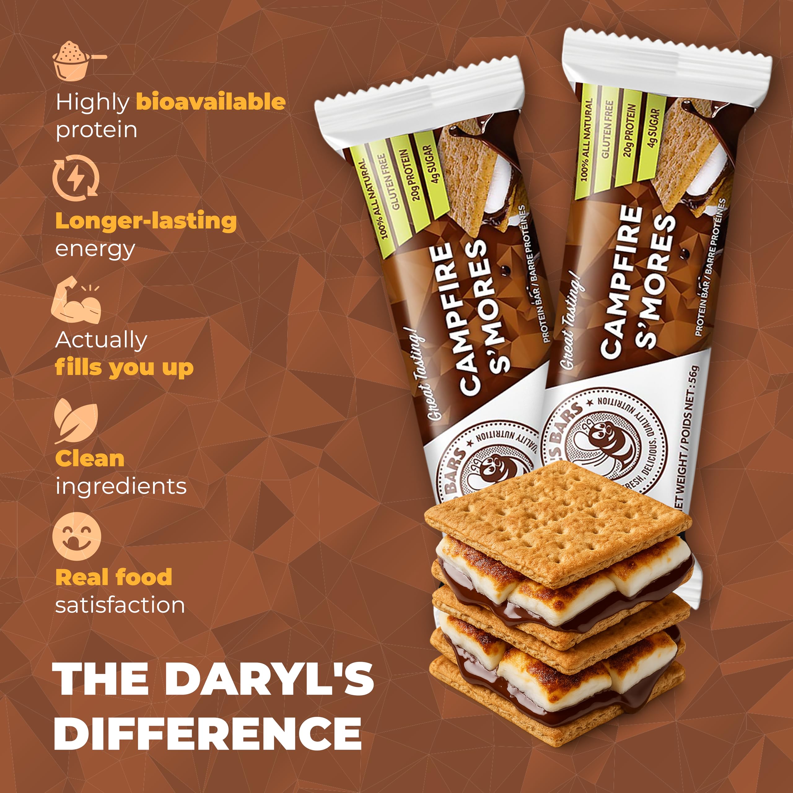 Daryl's Bars Sweet and Savoury Bars best combo of tastes and Energy