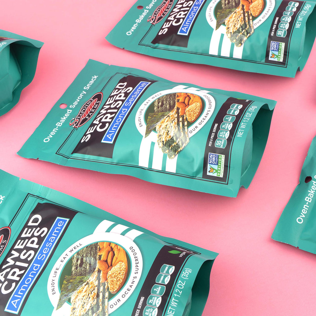 Almond Sesame Sea Salt Seaweed Crisps - Seapoint Farms