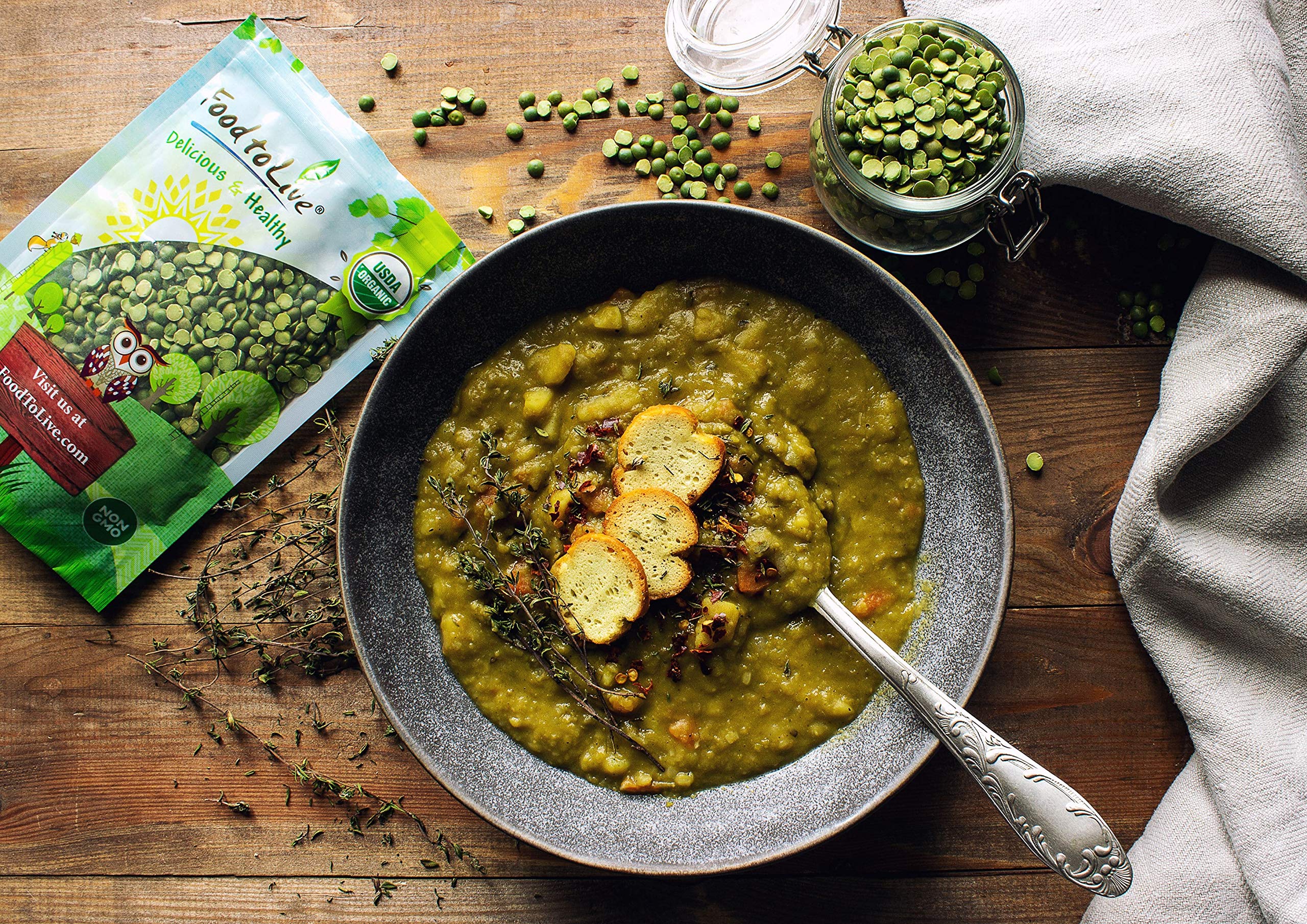 Organic Green Split Peas